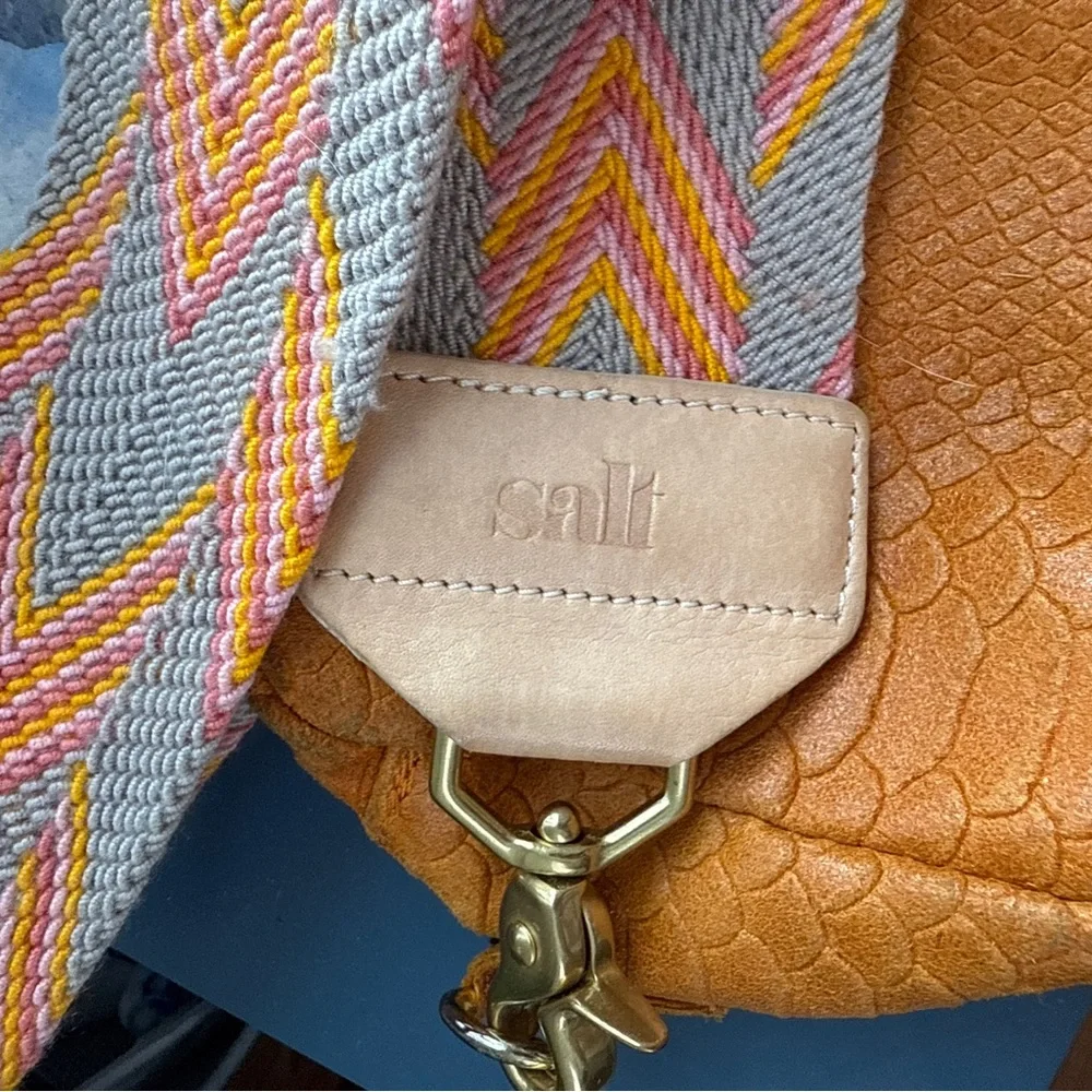 Orange Textured Women's Bag - Picture 2 of 3